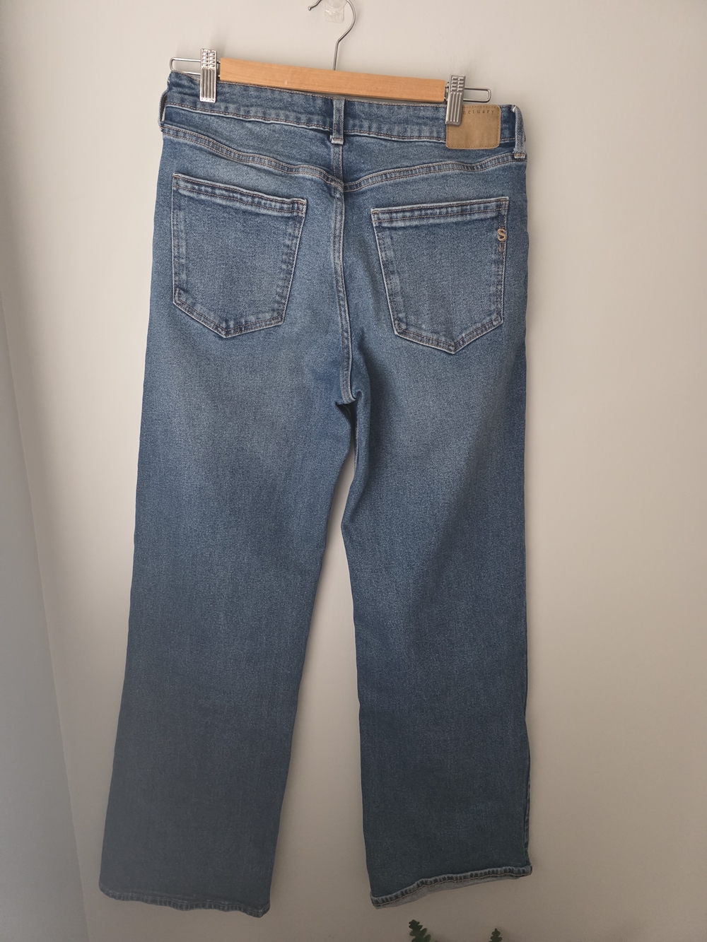 Sanctuary Denim Wide Leg Jeans Size 8 Blue High Rise Stretch - Picture 4 of 12